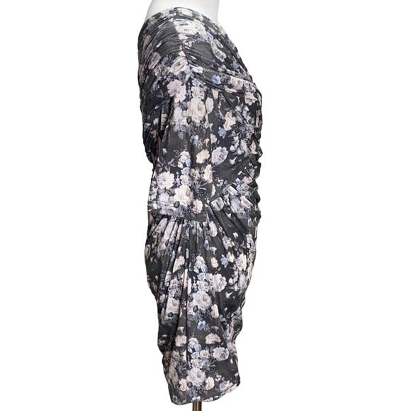 Rare London Wrap Asymmetrical Floral Roses Dress 6 - Picture 6 of 8